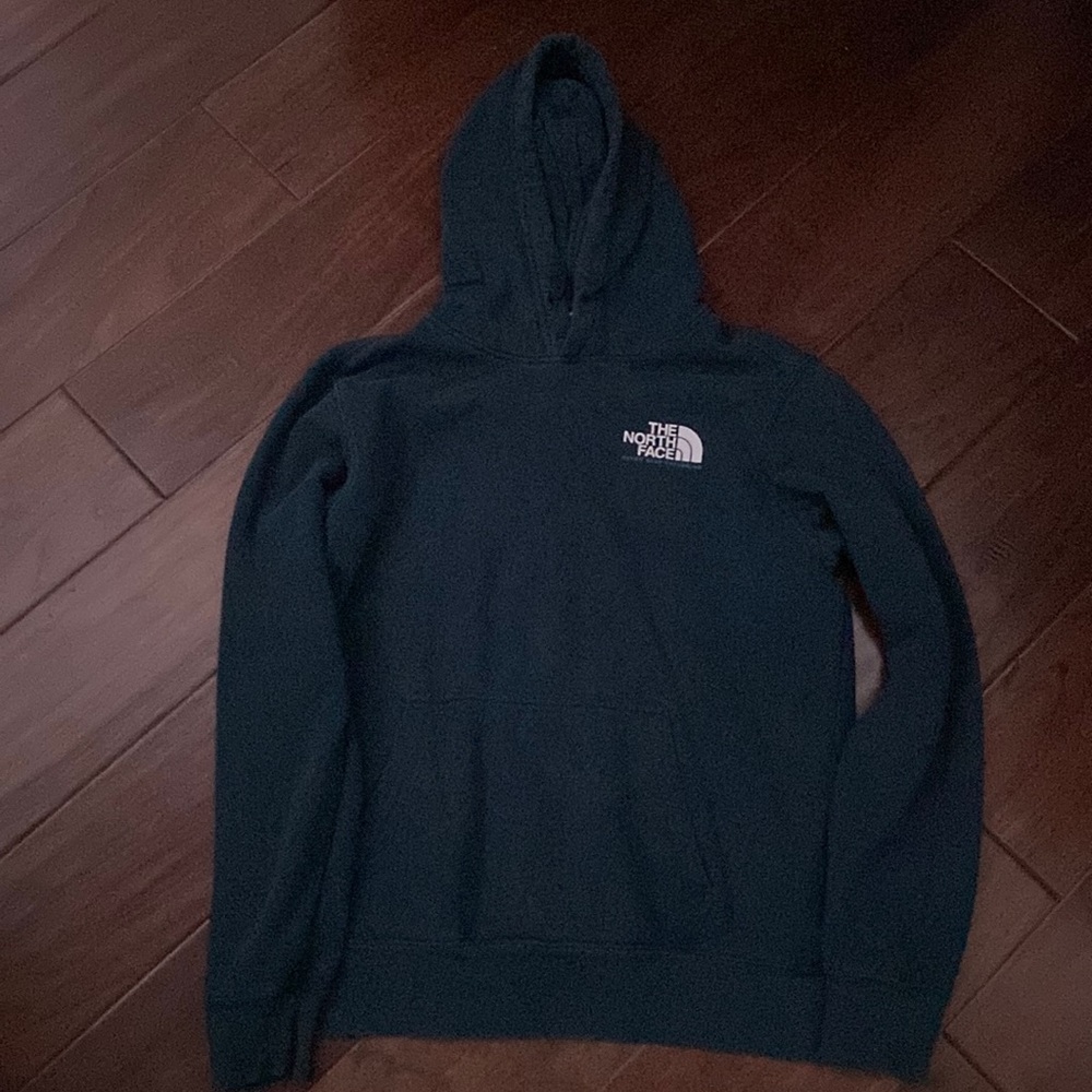 navy blue north face hoodie
